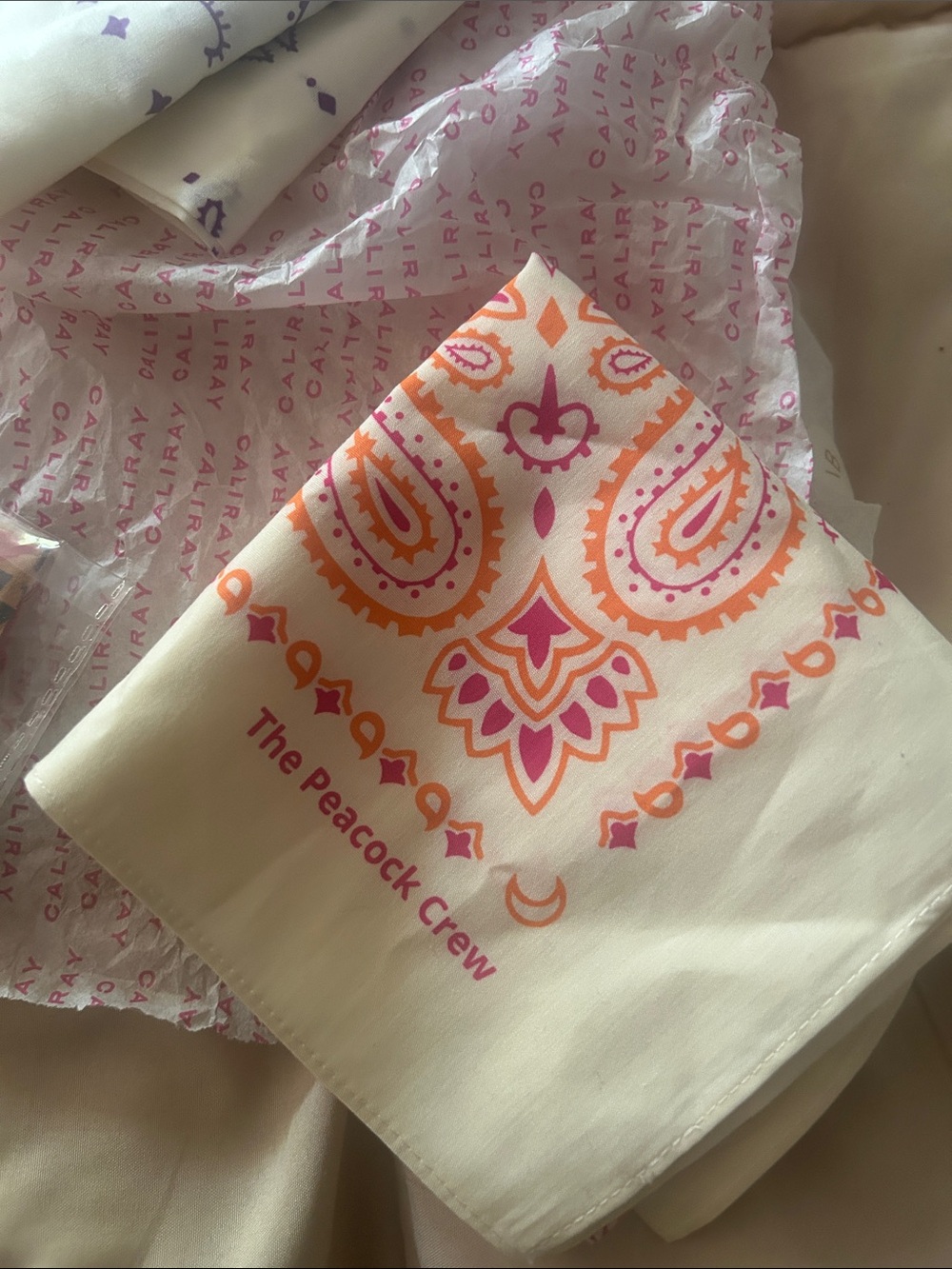 3 piece scarves set / 100% cotton/ nwt/ asst prints/ large/ double sided print